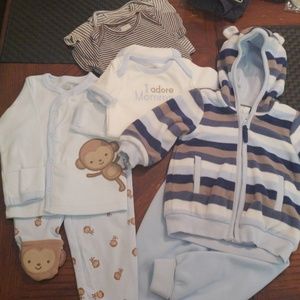 Baby boy clothing bundle- 7 pieces
